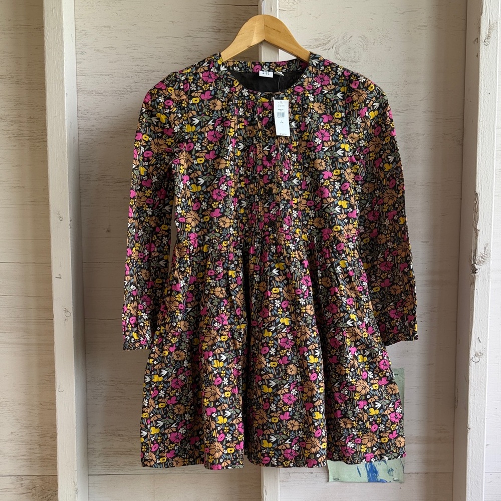 GAP kids NWT tiered ditsy floral print dress size Large